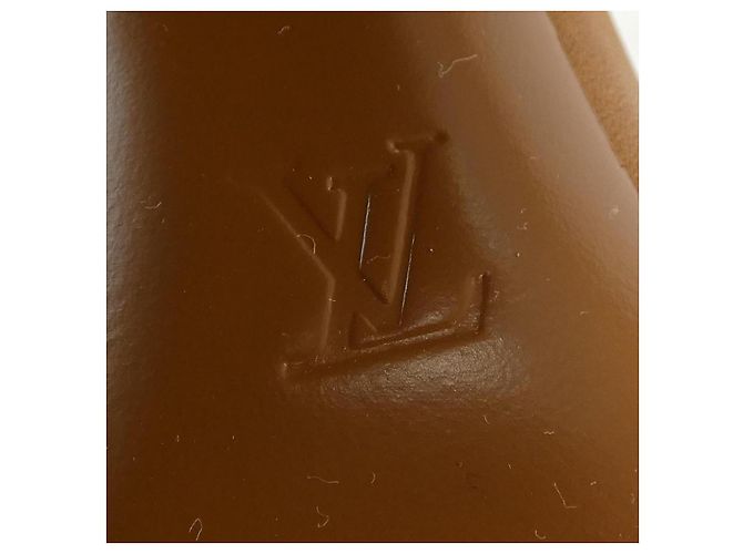 Botas Largas de Piel Donna de Louis Vuitton Castaño - vista 6