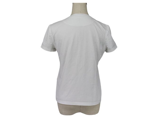 Camiseta con bolsillo bordado Hermès Blanco - vista 4