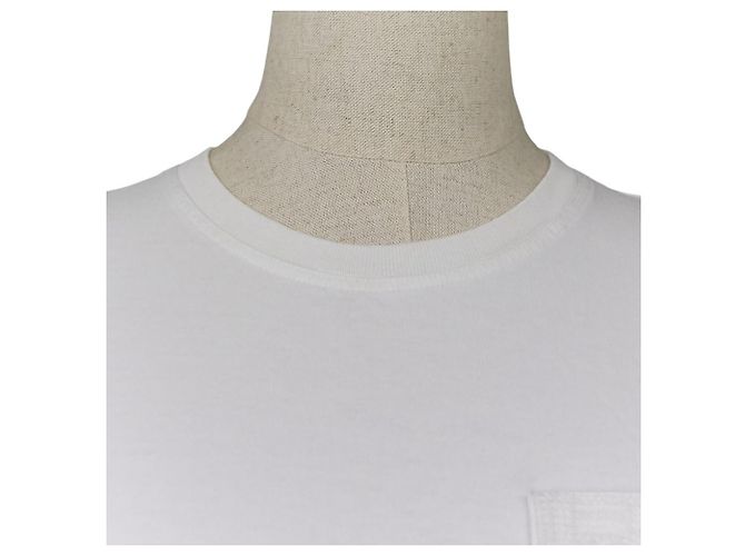 Camiseta con bolsillo bordado Hermès Blanco - vista 6