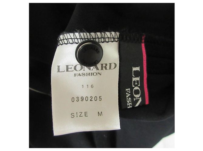 Autre Marque LEONARD Blumendruckkleid Schwarz - Ansicht 3