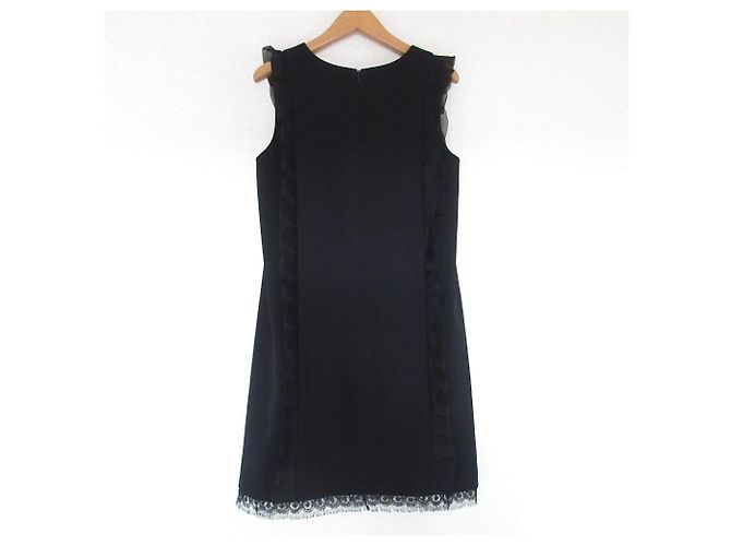 Autre Marque Kleid mit Spitzenbesatz Paule Ka Schwarz - Ansicht 2