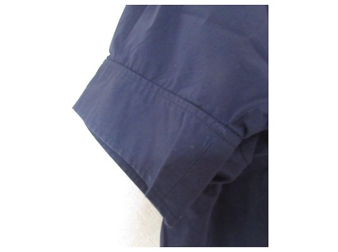 Autre Marque Kurzarmbluse United Arrows green label relaxing Blau Marineblau - Ansicht 5