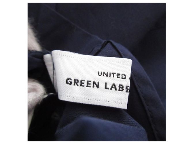Autre Marque Kurzarmbluse United Arrows green label relaxing Blau Marineblau - Ansicht 7