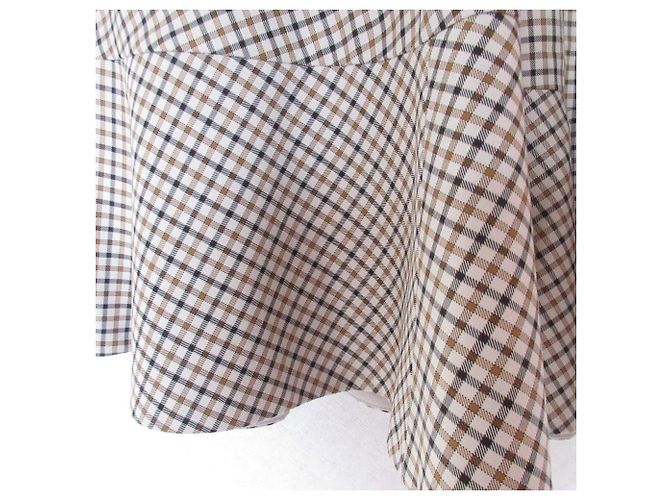 Autre Marque Falda larga de cuadros LE CIEL BLEU Beige - vista 4