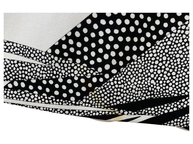 Autre Marque Vestido con Estampado de Hojas LEONARD SPORT Negro Blanco - vista 10