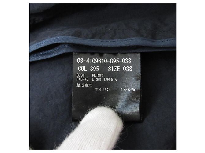 abrigo largo de nylon tafetán ligero flintz theory luxe Azul Azul marino - vista 9