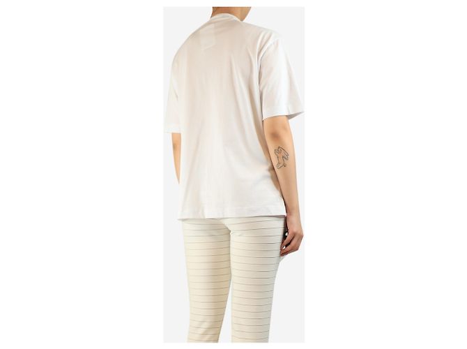 Dries Van Noten Weißes Kurzarmoberteil - Größe S - Ansicht 2