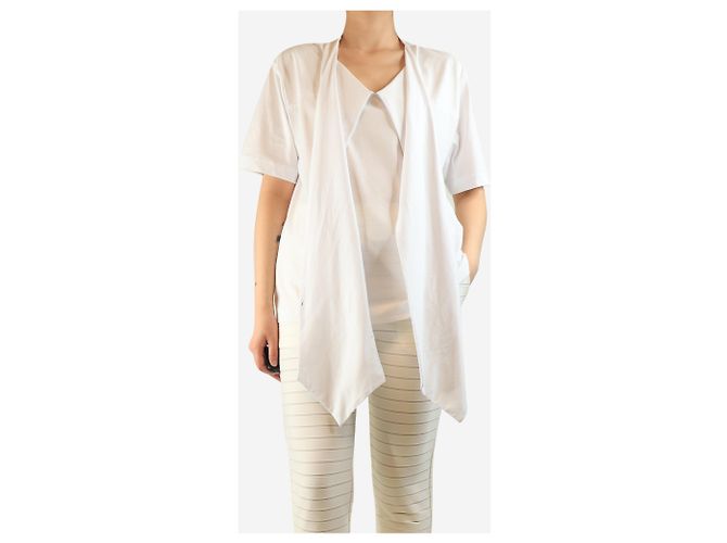 Dries Van Noten Weißes Kurzarmoberteil - Größe S - Ansicht 3