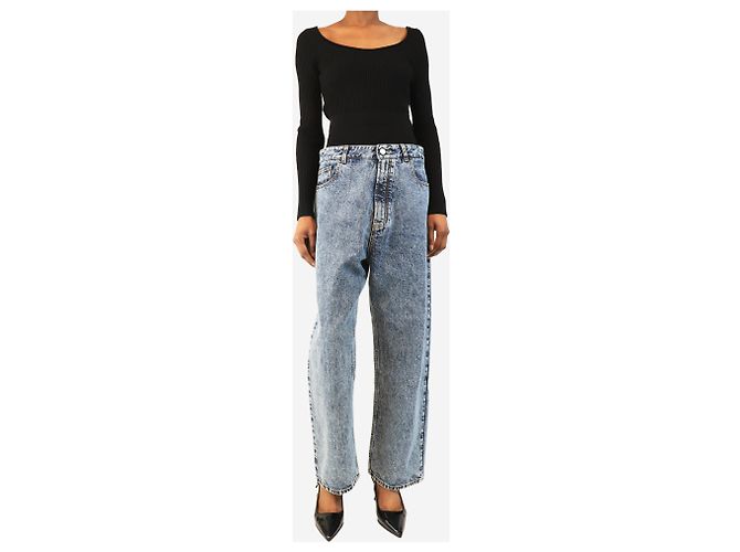 Alaïa Blaue Acid-Wash-Jeans - Größe UK 6 - Ansicht 2