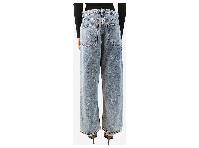 Alaïa Blaue Acid-Wash-Jeans - Größe UK 6 - Ansicht 3