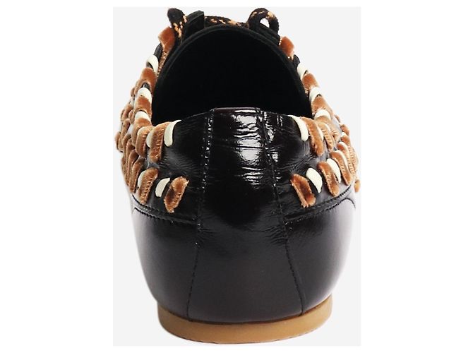 Dries Van Noten Schwarze veredelte Ledersneaker - Größe EU 38 - Ansicht 3