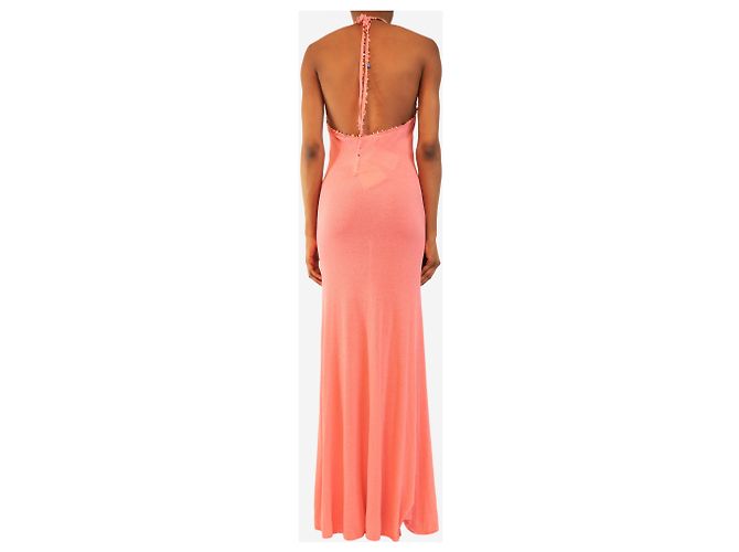 Autre Marque Halterkleid aus rosa Quarz - Größe S Pink - Ansicht 2