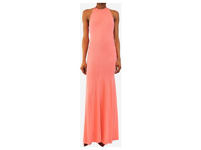 Autre Marque Halterkleid aus rosa Quarz - Größe S Pink - Ansicht 3