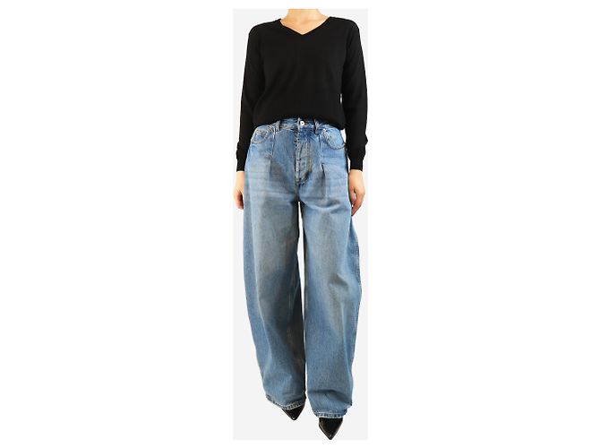 Jacquemus Jeans a gamba a botte Le Paysan blu - taglia UK 10 - vista 2