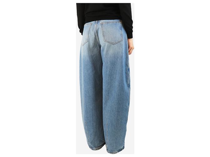 Jacquemus Jeans a gamba a botte Le Paysan blu - taglia UK 10 - vista 3