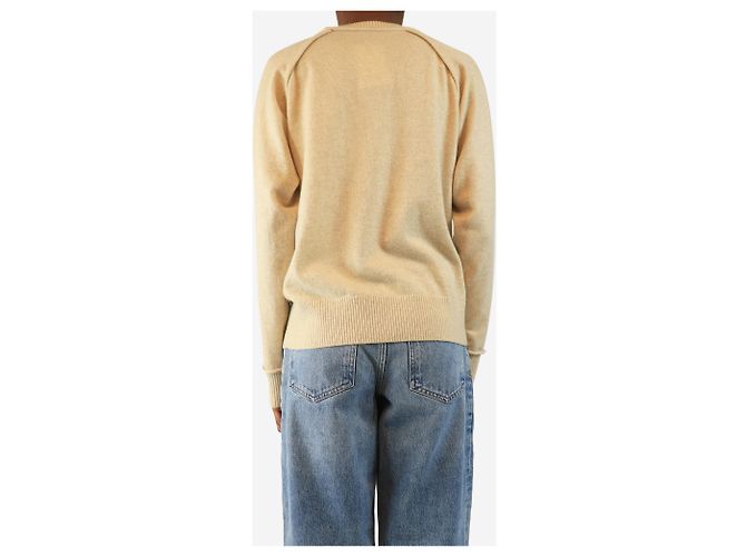 Rachel Comey Neutrales Wollmischung Raglan-Pullover - Größe XS - Ansicht 2