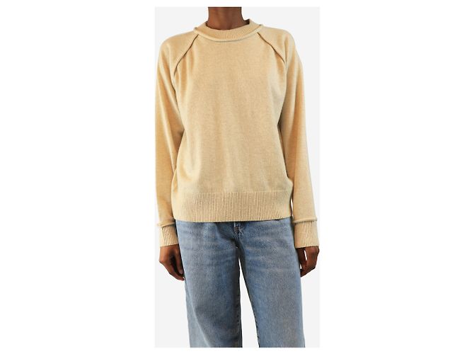 Rachel Comey Neutrales Wollmischung Raglan-Pullover - Größe XS - Ansicht 3