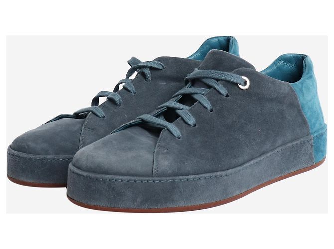 Loro Piana Blaue Wildleder-Sneaker - Größe EU 39 - Ansicht 2