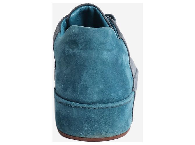 Loro Piana Blaue Wildleder-Sneaker - Größe EU 39 - Ansicht 3