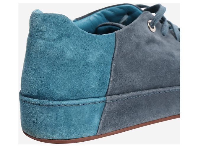 Loro Piana Blaue Wildleder-Sneaker - Größe EU 39 - Ansicht 4