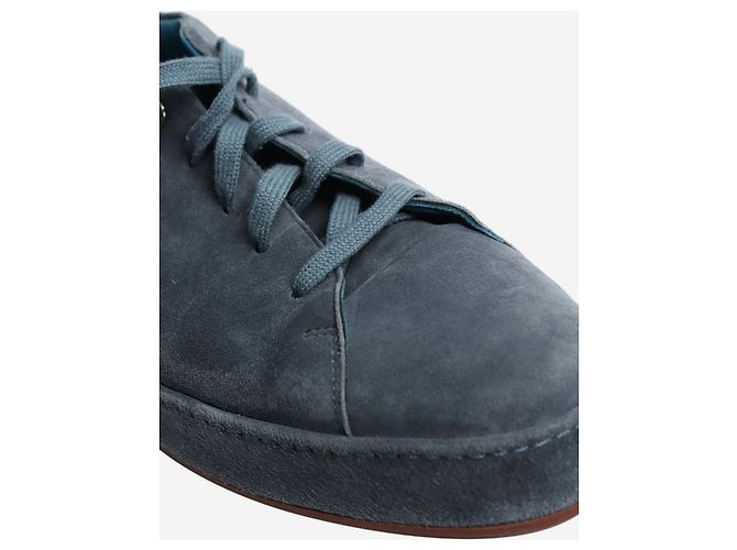 Loro Piana Blaue Wildleder-Sneaker - Größe EU 39 - Ansicht 5
