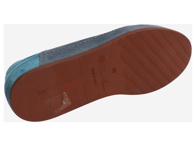 Loro Piana Blaue Wildleder-Sneaker - Größe EU 39 - Ansicht 6