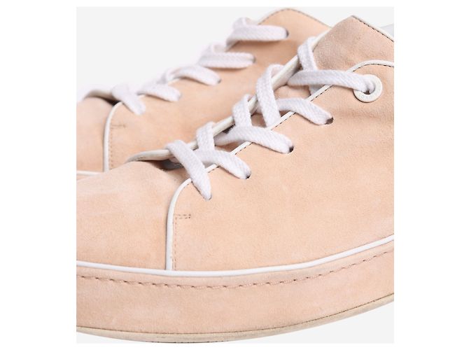 Loro Piana Baskets en daim rose - taille EU 39 - vue 4