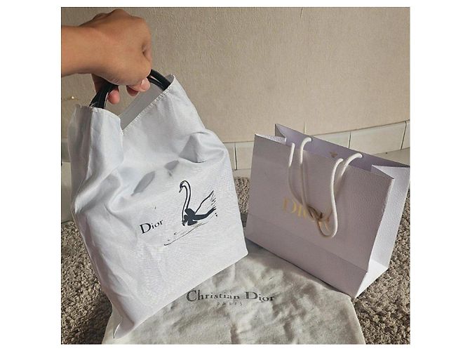 Borsa a Mano Dior in Pelle Verniciata Nera Nero - vista 9