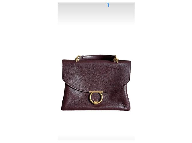 Borsa a mano Salvatore Ferragamo in pelle bordeaux Bordò - vista 2