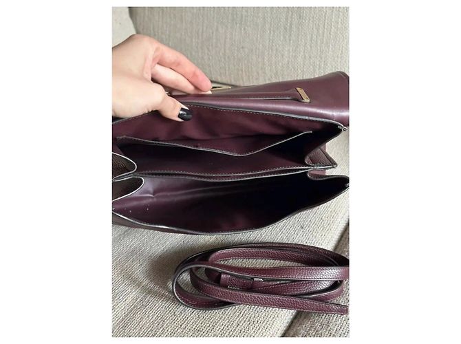Borsa a mano Salvatore Ferragamo in pelle bordeaux Bordò - vista 3