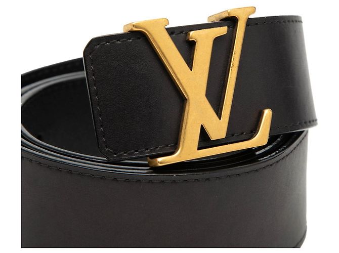 Cintura LV Initials di Louis Vuitton Nero D'oro - vista 4