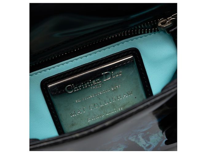 Dior Nero Edizione Limitata Mat Collishaw Lady Art Mini Pelle di Vitello Farfalla Lady Dior - vista 5