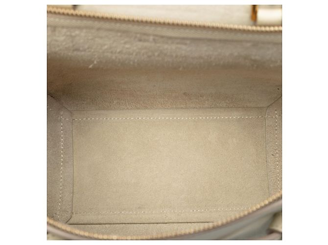 Céline Belt bag in pelle di vitello granata nano marrone Celine Beige - vista 4