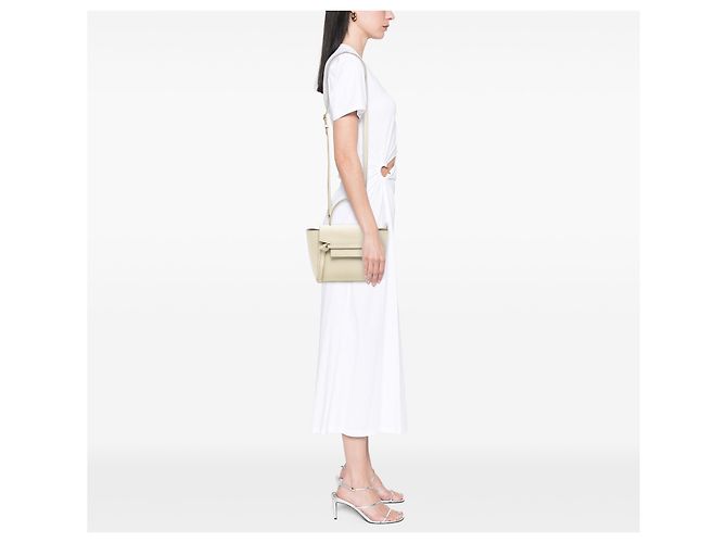 Céline Belt bag in pelle di vitello granata nano marrone Celine Beige - vista 7