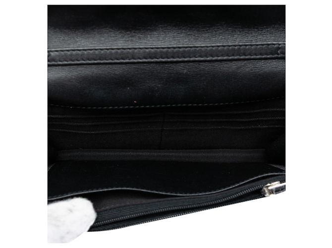 Wallet On Chain Chanel Schwarze gesteppte Wildleder Cocostellar Geldbörse mit Kette - Ansicht 4