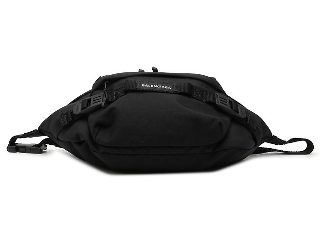 Balenciaga große schwarze Nylon-Armeetasche - Ansicht 3