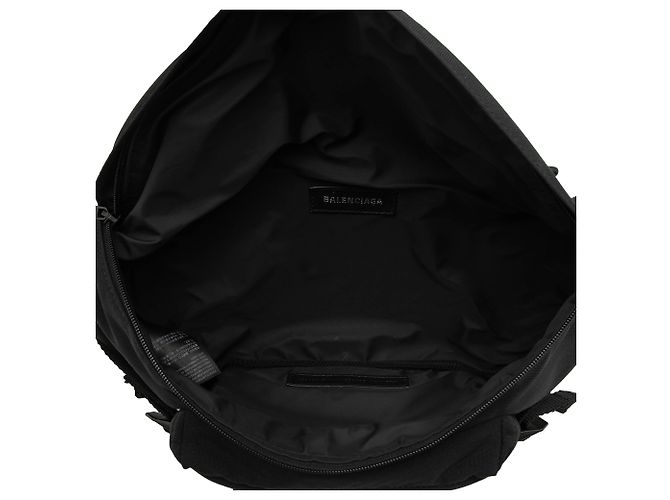 Balenciaga große schwarze Nylon-Armeetasche - Ansicht 4