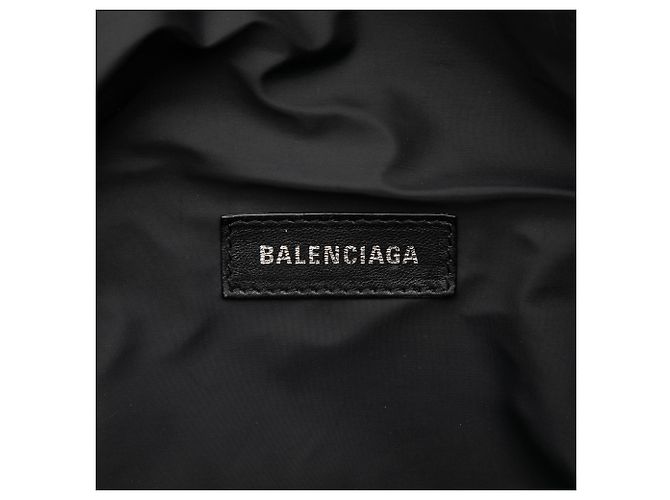 Balenciaga große schwarze Nylon-Armeetasche - Ansicht 5