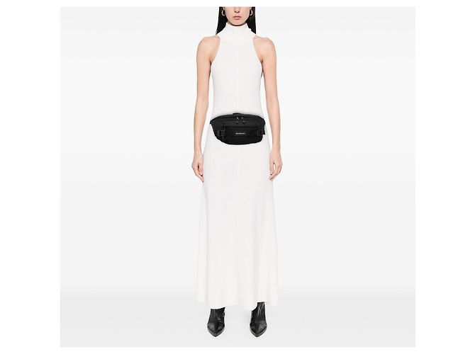 Balenciaga große schwarze Nylon-Armeetasche - Ansicht 7