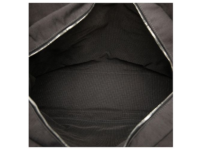 Hermès Tasche Herline MM aus grauem Canvas Braun Anthrazitgrau - Ansicht 4