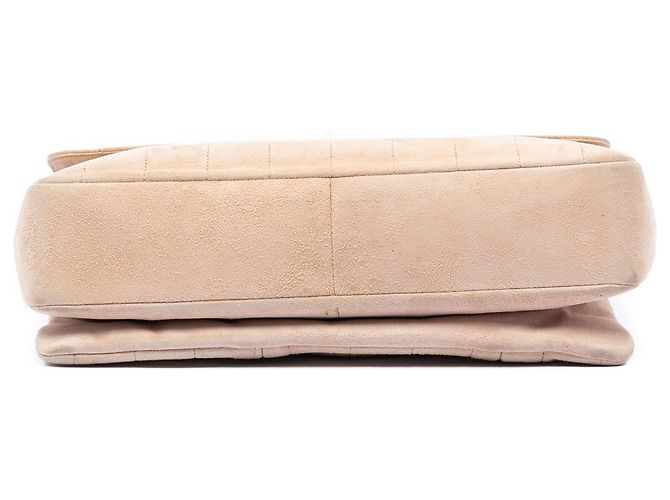 Chanel Mademoiselle Turnlock Flap in Suede Cioccolato Marrone Marrone chiaro - vista 3
