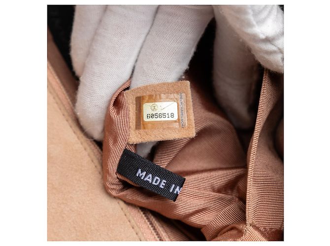 Chanel Mademoiselle Turnlock Flap in Suede Cioccolato Marrone Marrone chiaro - vista 6