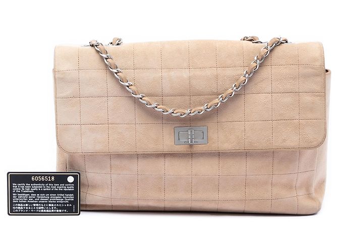 Chanel Mademoiselle Turnlock Flap in Suede Cioccolato Marrone Marrone chiaro - vista 8