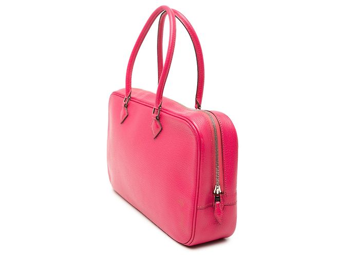 Hermès Plume Elan 28 in capra coromandel rosa - vista 2
