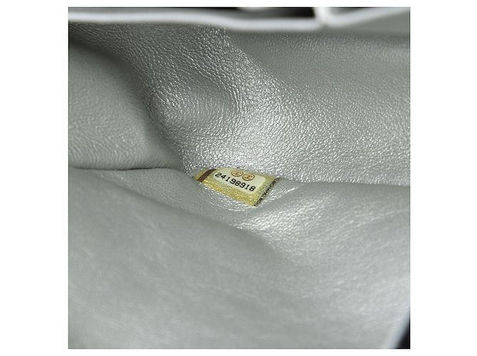 Chanel Nero Medio Classico Trapuntato in Tweed e Agnello Metallico Doppio Flap - vista 6