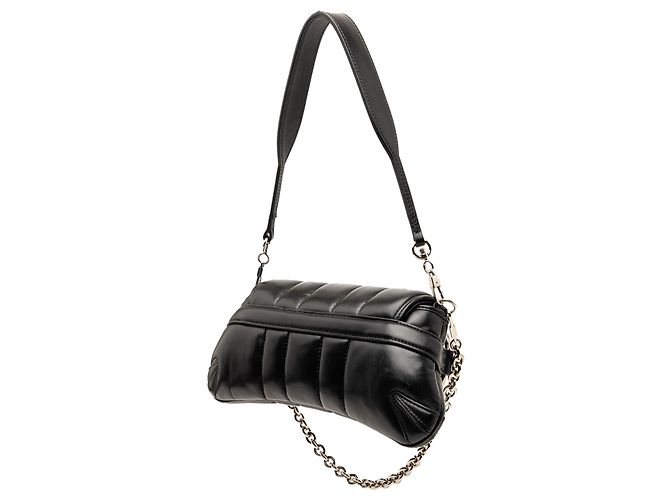 Borsa Gucci piccola in pelle trapuntata nera con catena Horsebit Nero - vista 2