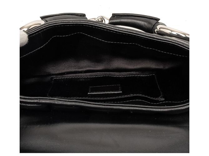 Borsa Gucci piccola in pelle trapuntata nera con catena Horsebit Nero - vista 4