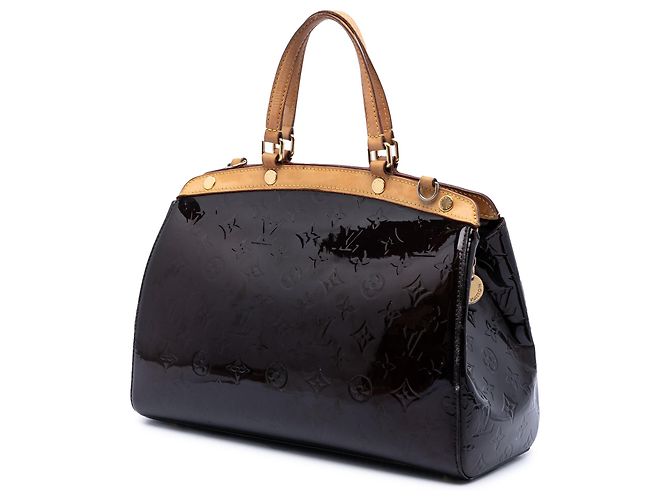 Louis Vuitton Brea MM in Vernis Monogram Viola Porpora - vista 2