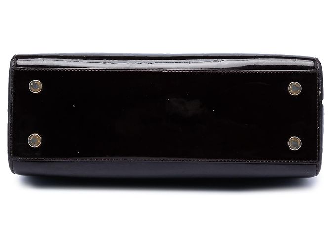 Louis Vuitton Brea MM in Vernis Monogram Viola Porpora - vista 3