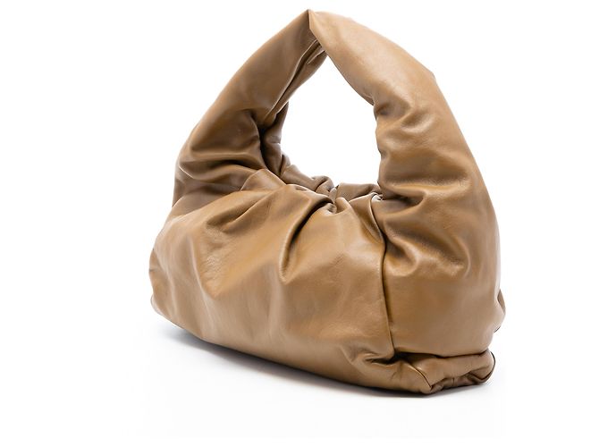 Bottega Veneta Pochette a Spalla in Agnello Marrone - vista 2